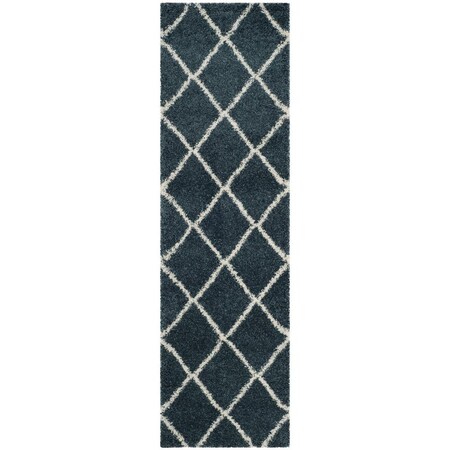 Safavieh Sgh-Hudson Shag Power Loomed Accent RugSlate Blue & Ivory 2 x 3 ft. SGH281L-2